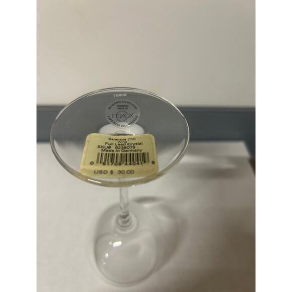 New Lenox Serenade Wine Full Lead Cystal Glass.  KK427 - Picture 3 of 3